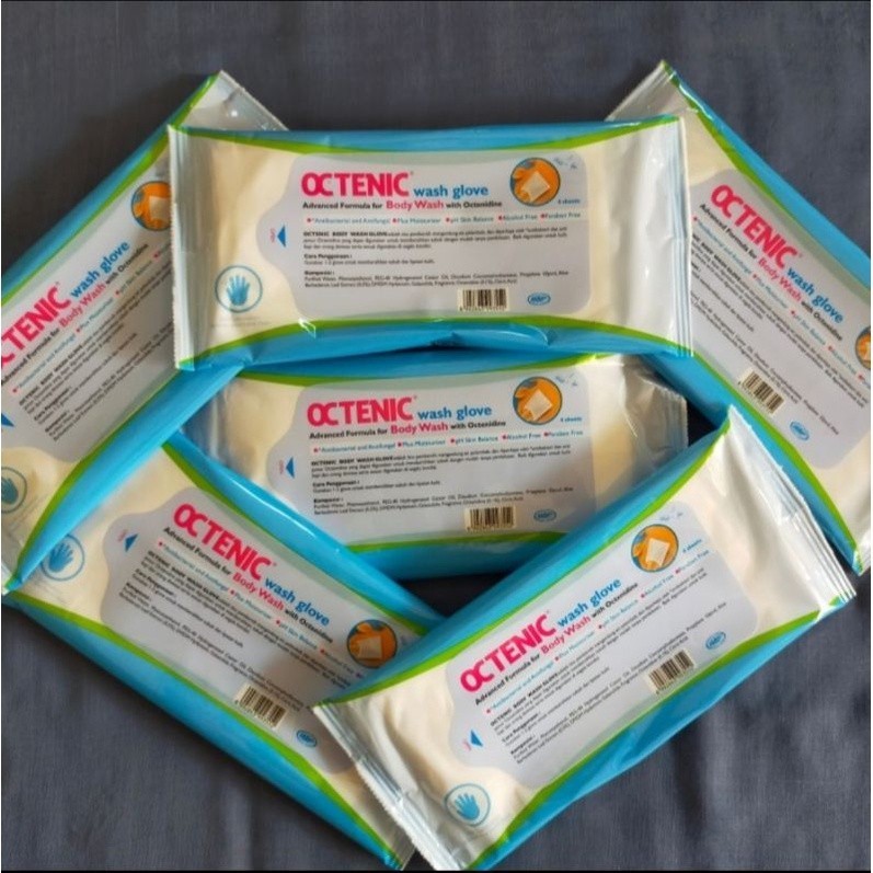 Octenic Wash Glove / Octenic Body Wash Glove Isi 4 Sheet