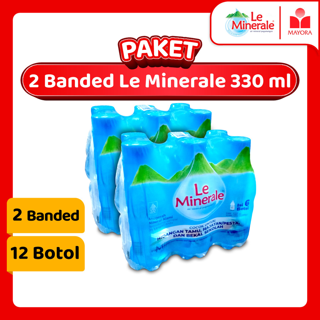

Paket 2 Banded Le Minerale 330 ml
