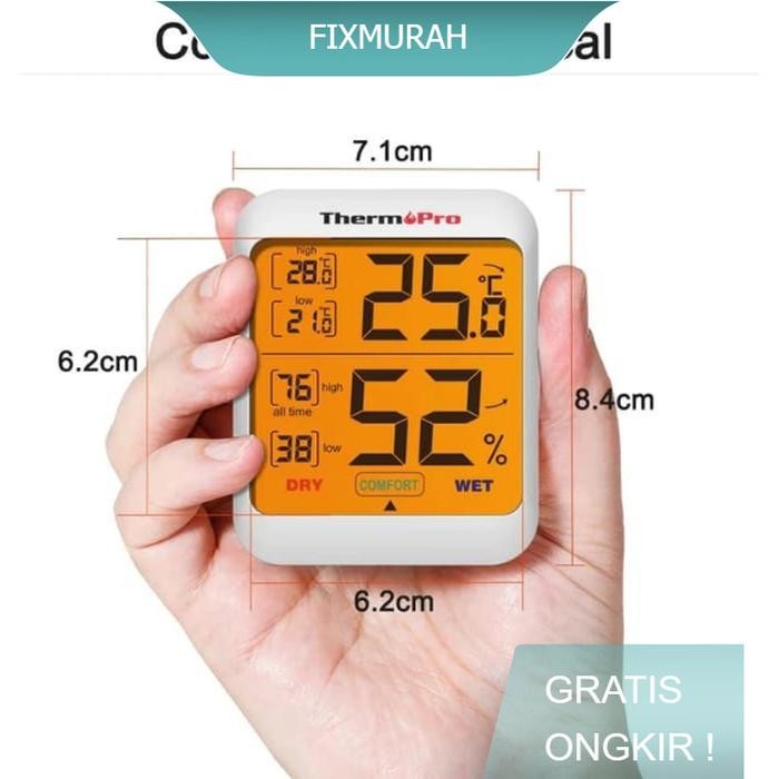 Termometer Higrometer TP53 Thermopro Thermometer Hygrometer TP-53