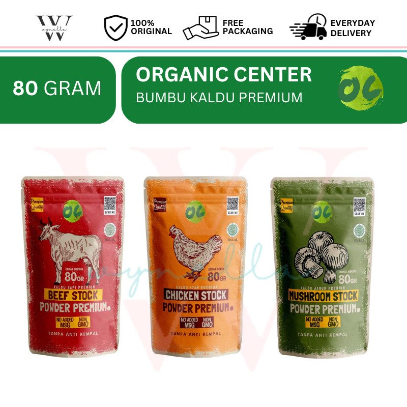

Organic Center Kaldu Premium Ayam Kampung Sapi Jamur Non MSG 80Gr - Kaldu MPASI / Kaldu Penyedap Rasa