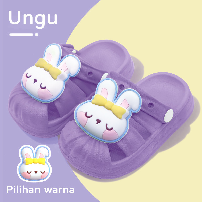 Sandal anak-anak untuk anak laki-laki, gadis kecil yang lucu, sandal non-slip bersol lembut dalam ru