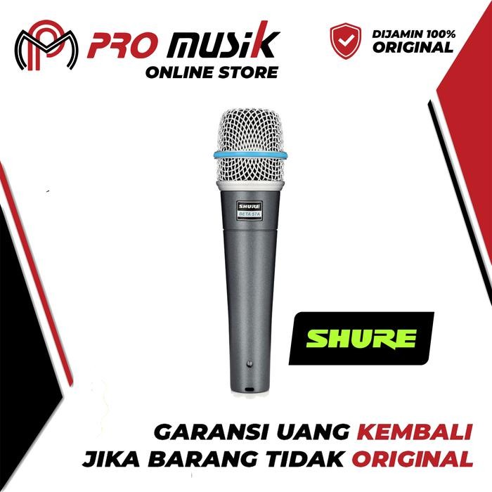 Mic Shure Beta 57A Dynamic Instrument Microphone Original Garansi
