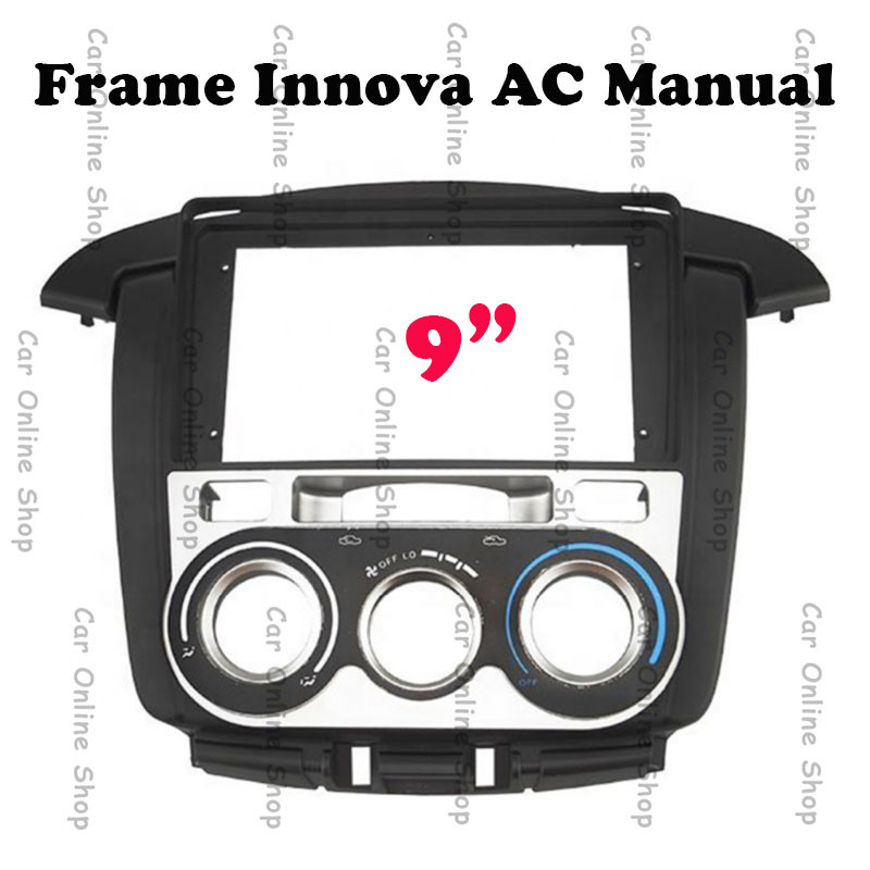 Frame Head Unit Android 9 Inch Toyota Innova Tipe G Tahun 2012 2013 2014 2015 AC Manual atau Matic