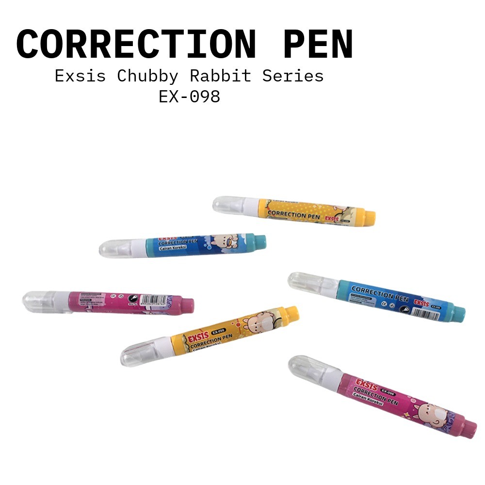 

♚1buah Tipex Cair EXSIS EX-098 / Correction Pen Botol Panjang Karakter♚
