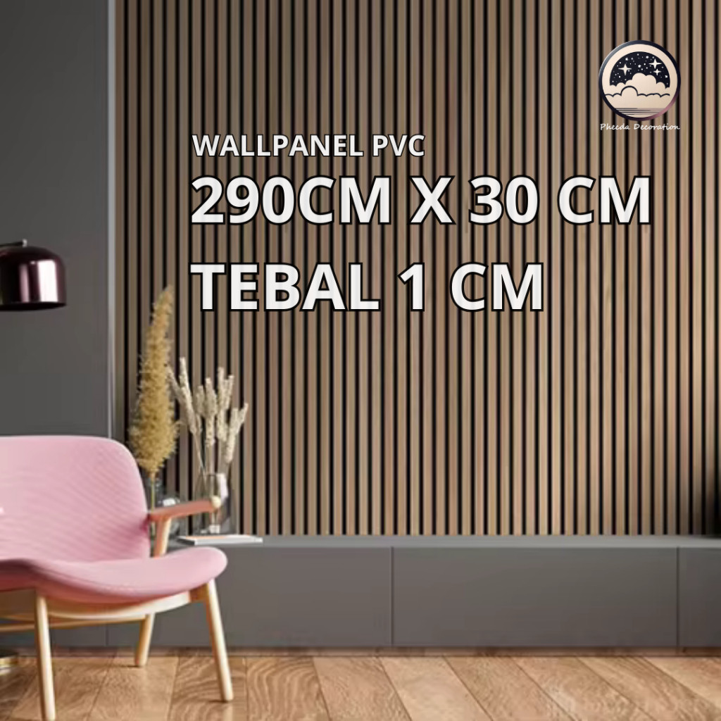 Woodpanel Dekorasi Rumah Mewah Wallpanel 300x10mm 2.9Meter Composite Echo Wood / Wood Panel WPC / Wa
