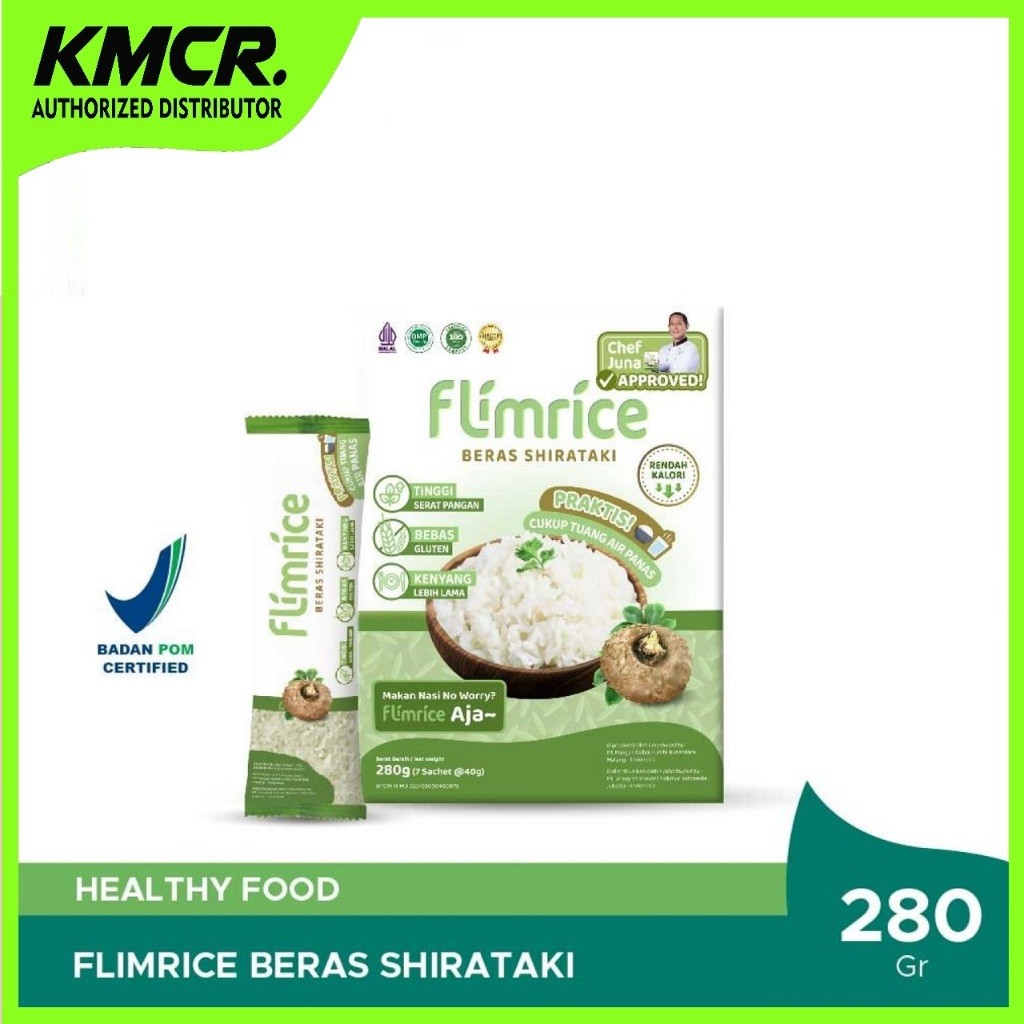 

New FLIMRICE NASI SHIRATAKI NASI DIET 1 BOX 7 SACHET - KMCR NEXTLEVELPremium