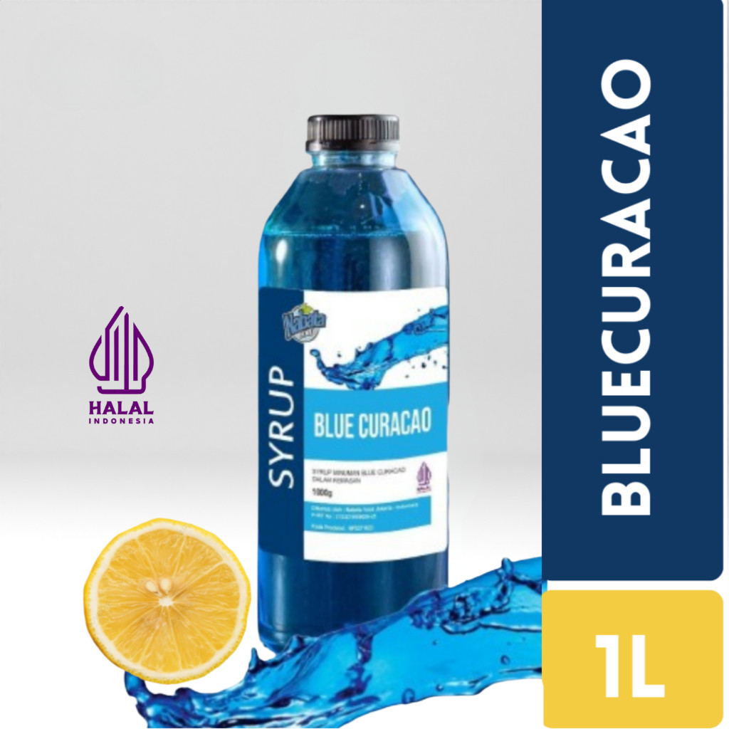 

1000ml Blue Citrus Syrup Nabata - Blue Curacao | Sirup Blue Lagoon tanpa alkohol HALAL