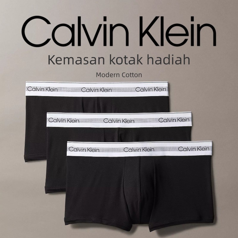 CALVIN KLEIN UNDERWEAR PRIA,Original CALVIN KLEIN CELANA DALAM BOXER PRIA COTTON STRETCH