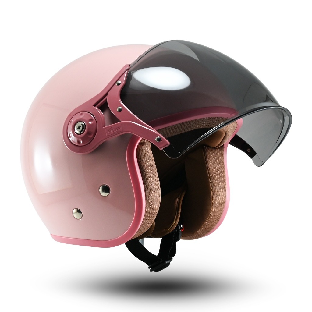 Helm Retro Pilot Full face Helem Rsix Wanita SNI Hijab Friendly Half Face Bogo Terbaru / Helm Wanita