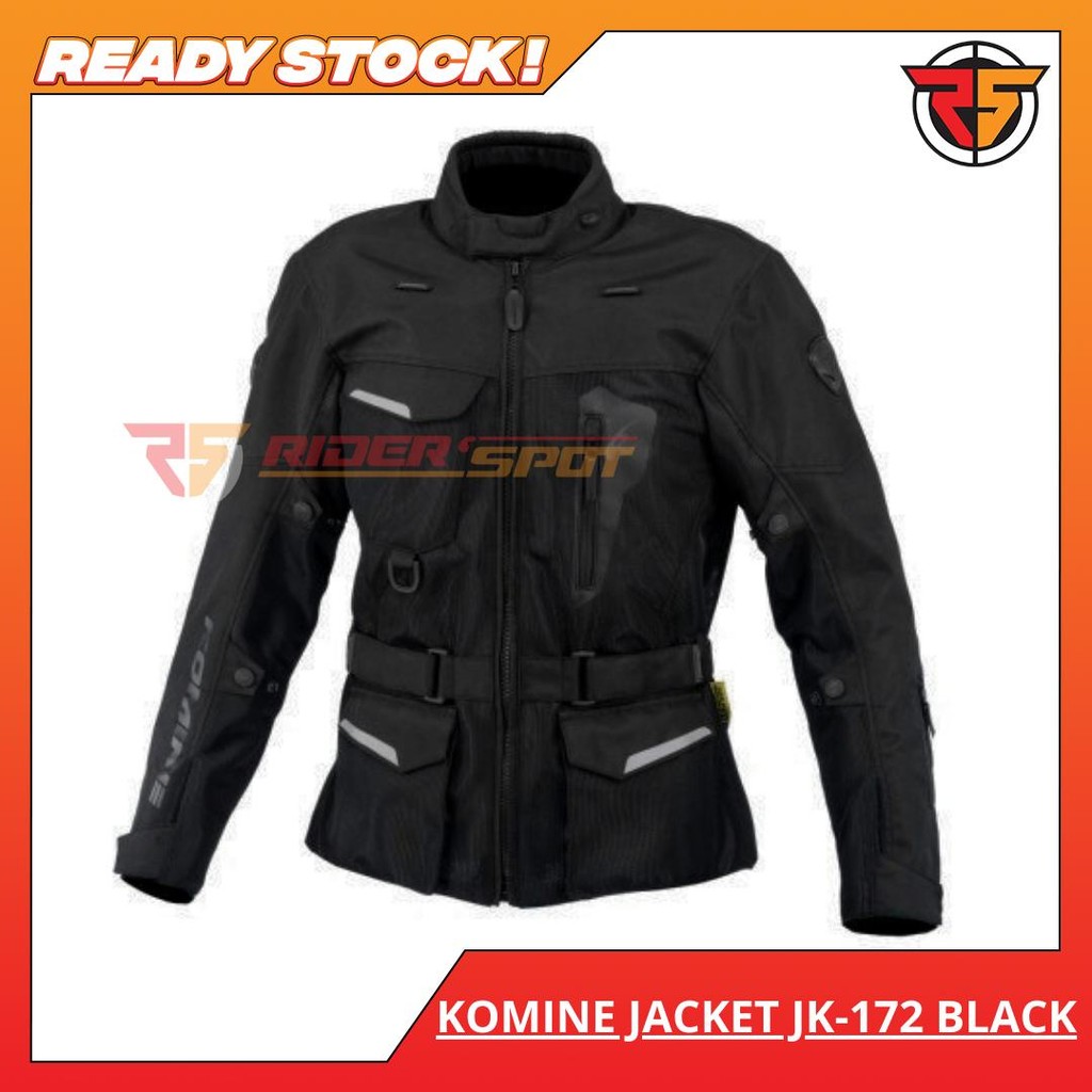 Jaket Motor Komine JK-172 Black Adventure Mesh Jacket