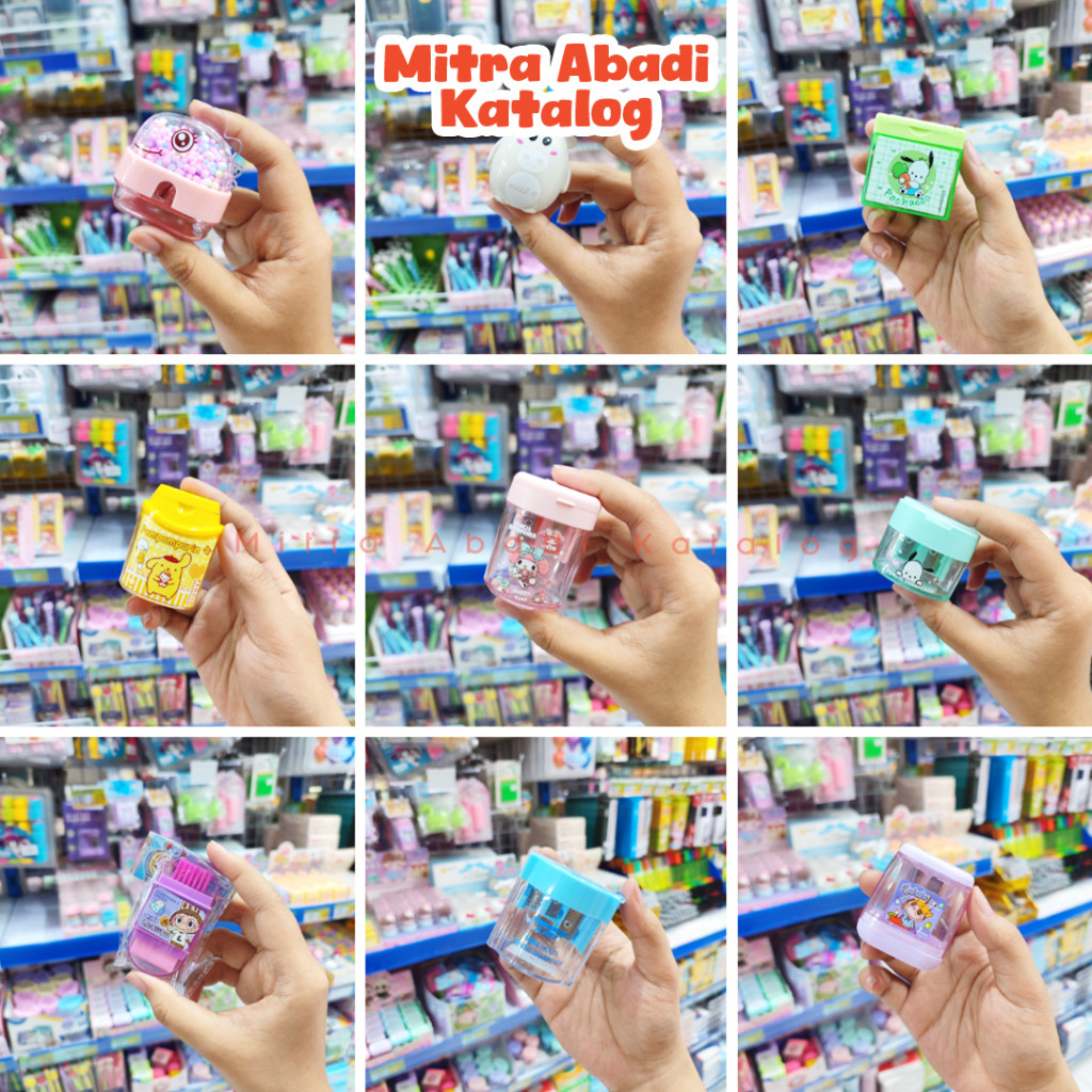 

(1 PCS) RAUTAN FANCY / PENCIL SHARPENER OROTAN MOTIF VIRAL KARAKTER ANAK LABUBU SANRIO KUROMI CAPYBARA STITCH 1 & 2 LUBANG ALAT TULIS KANTOR ATK SEKOLAH KULIAH MURAH STATIONERY LENGKAP / MITRA ABADI KATALOG JOGJA