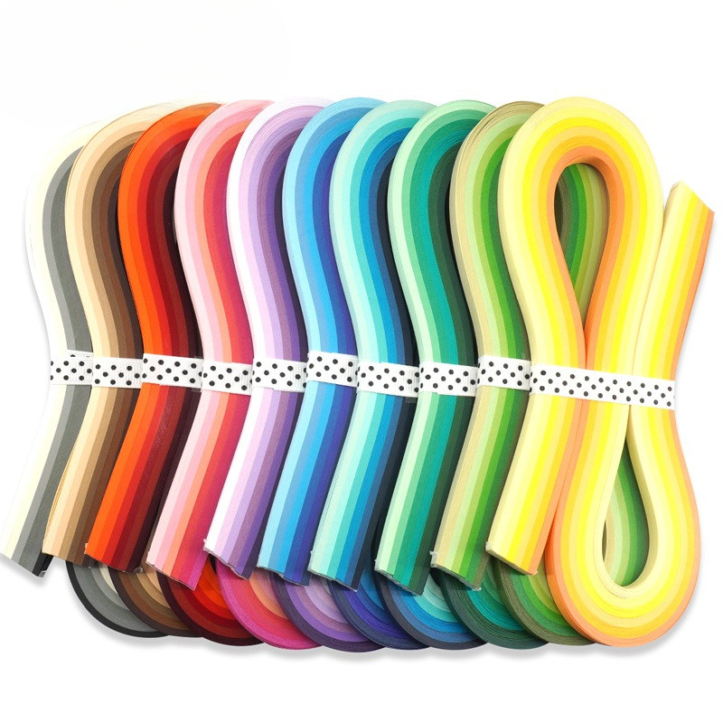 

JUYA Multi-Color Paper Quilling Strips Set 60 Colors 10 packs 54cm Length, 3mm/5mm/7mm/10mm available
