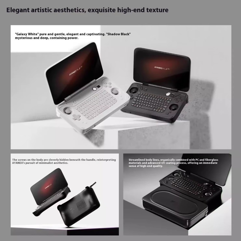 AYANEO FLIP DS/KBAMD Game Console 8840U Dual Screen Display 120HZ High Refresh Rate Two-in-One Compu