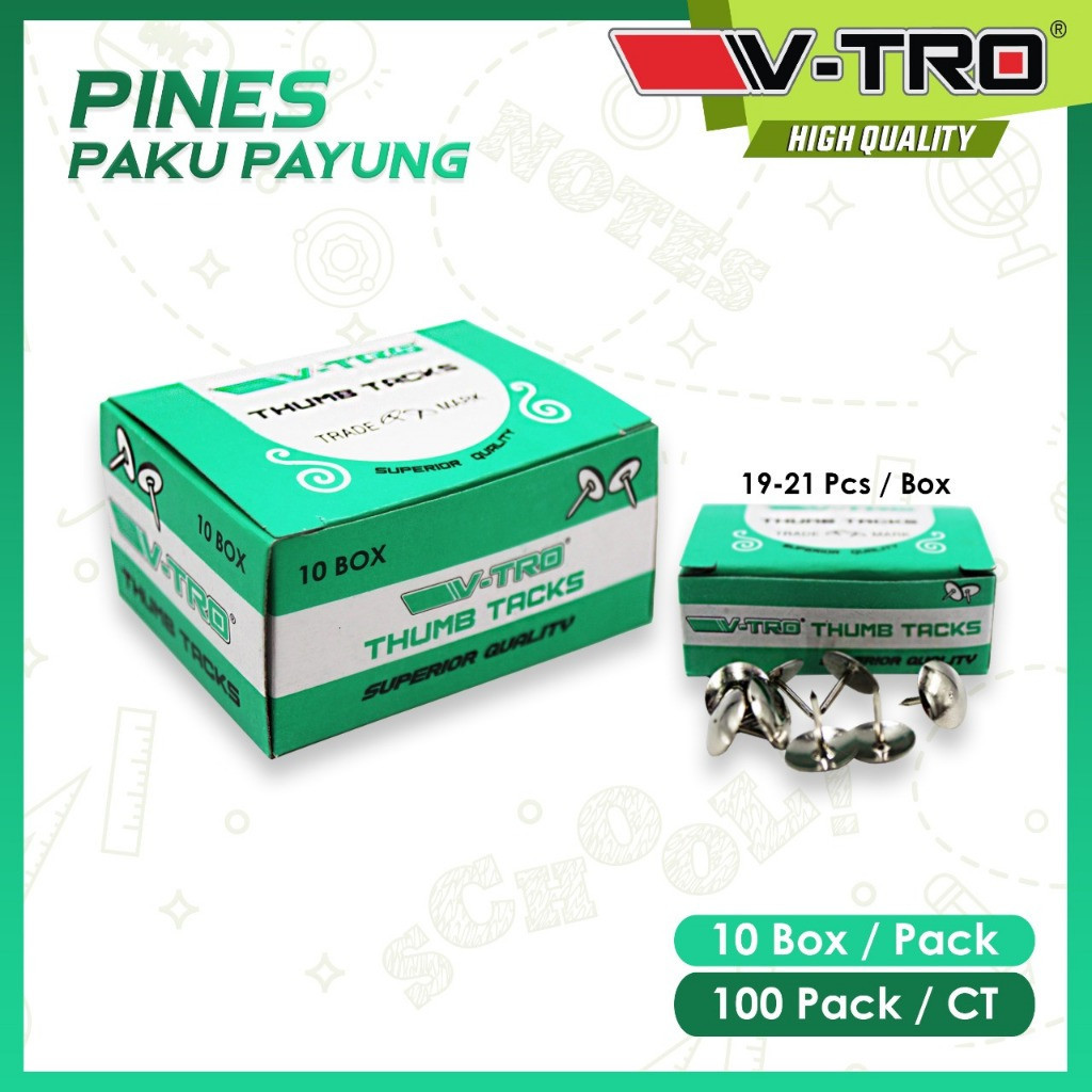 

Paku Pines Payung 1 Box Thumb Tacks