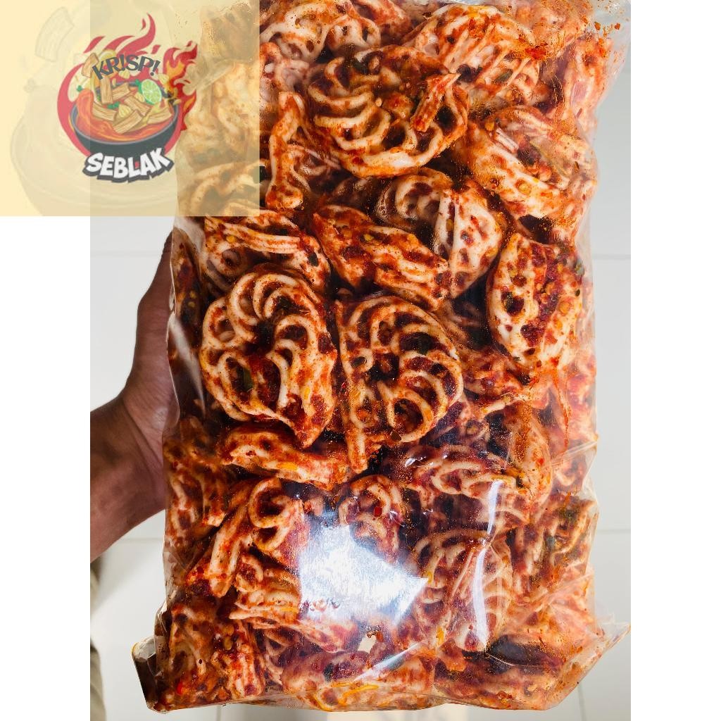 

Seblak krispi seblak kerupuk mawar/kerupuk pedo/kerupuk rafael pedas daun jeruk bumbu melimpah/seblak kerupuk rafael original daun jeruk isi 1kg 500gr 250gr 100gr.s