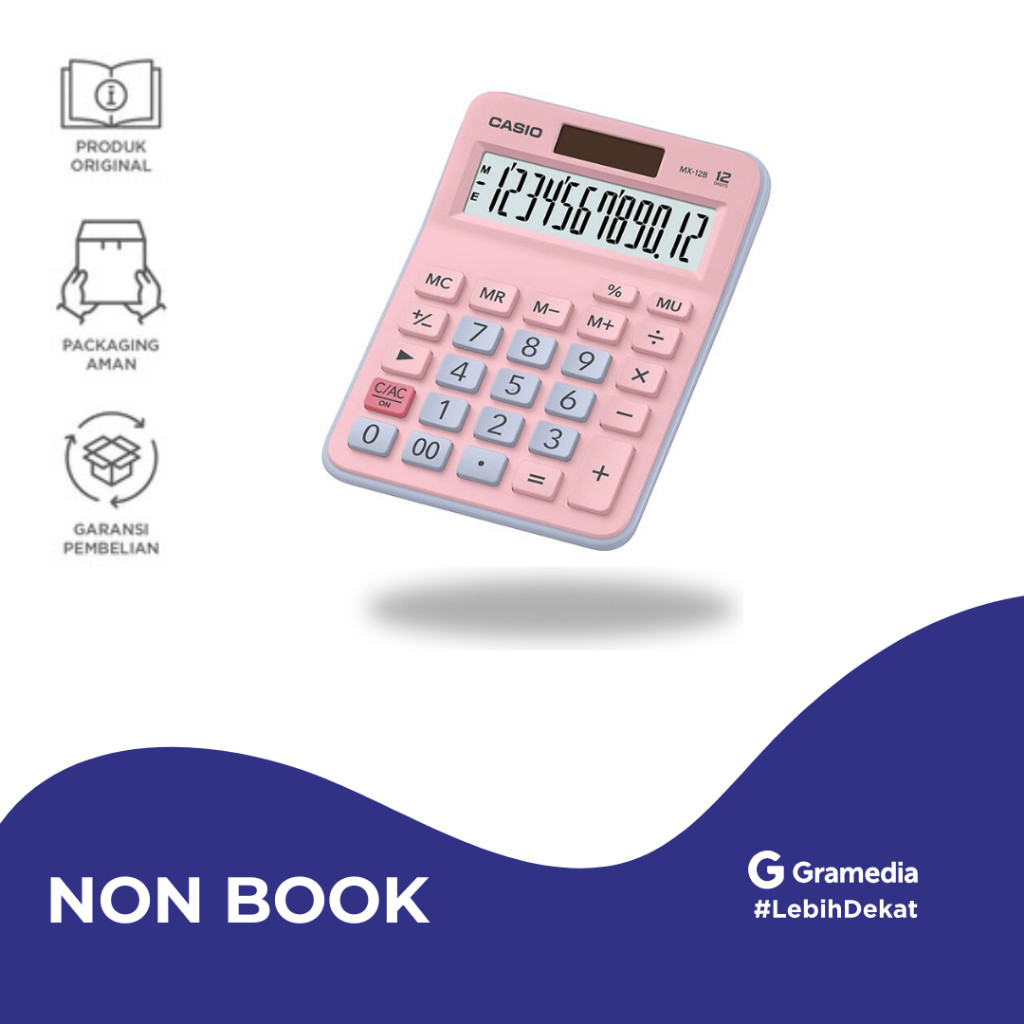 

Casio Calculator MX-12 B - Pink - Gramedia Jember