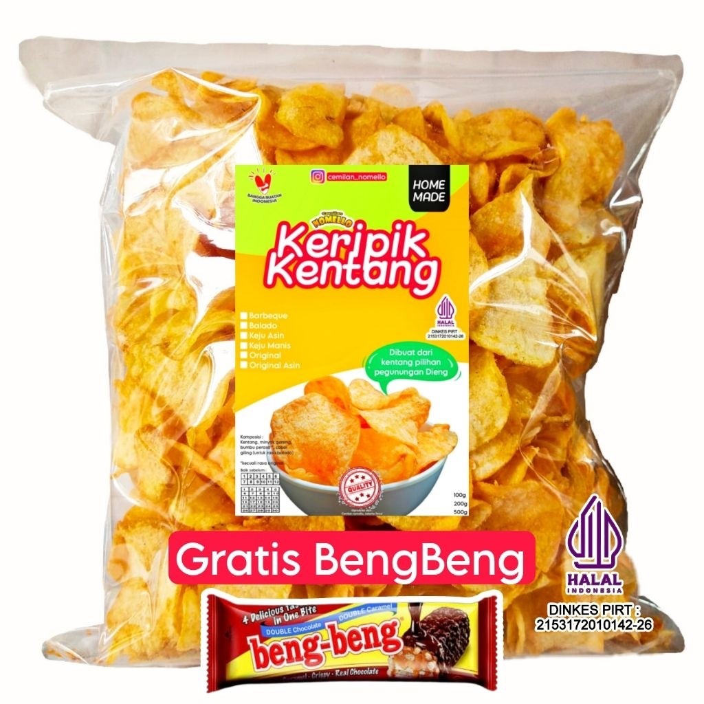 

Keripik kentang Home Made 500gr