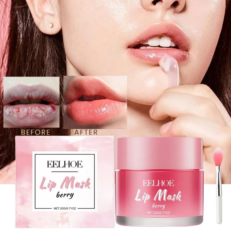 Lip mask Lip balm Serum bibir Pelembab bibir 20g ORI pemerah bibir lipbam bibir masker bibir gelap m