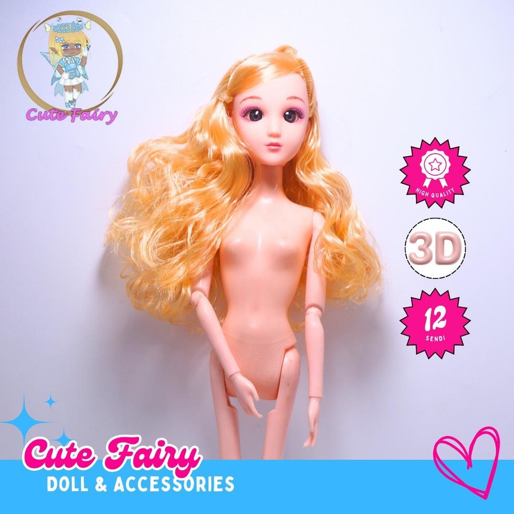 Boneka BJD 30cm 12 Sendi Pivotal Doll Mainan Anak Koleksi Boneka BJD Doll 30cm Gift Doll