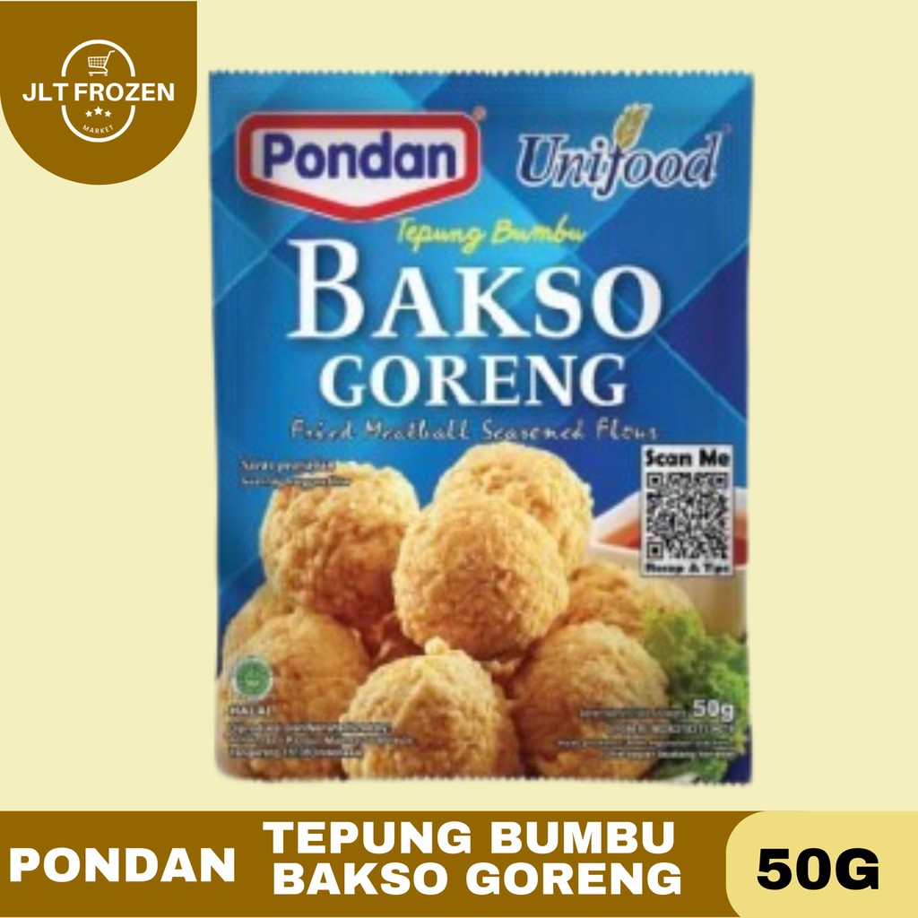 

Pondan Unifood Tepung Bumbu Bakso Goreng / Baso /Tepung Baso 50gr