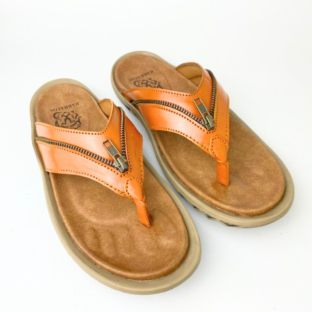 BARBATOS | Sandal Kulit Asli Pria | Sandal Jepit Kulit Pria | Sandal Pria Kulit Asli Jepit