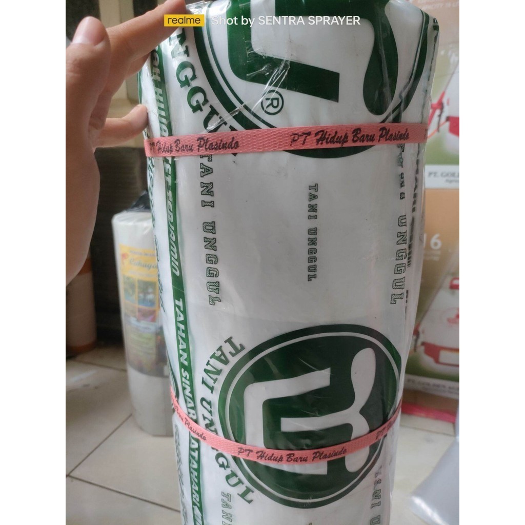 Plastik Mulsa Bell 100 cm 50 cm 17 kg Mulsa Bell Hijau Tebal 0.325 Mikron