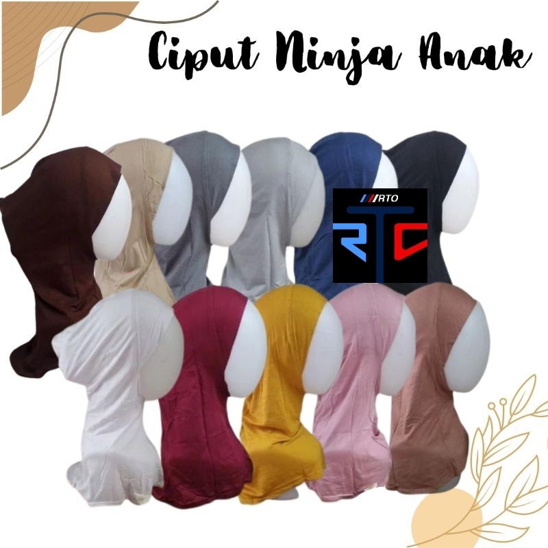 Ciput Ninja Anak Ciput Hijab Anak Polos Ciput Rayon