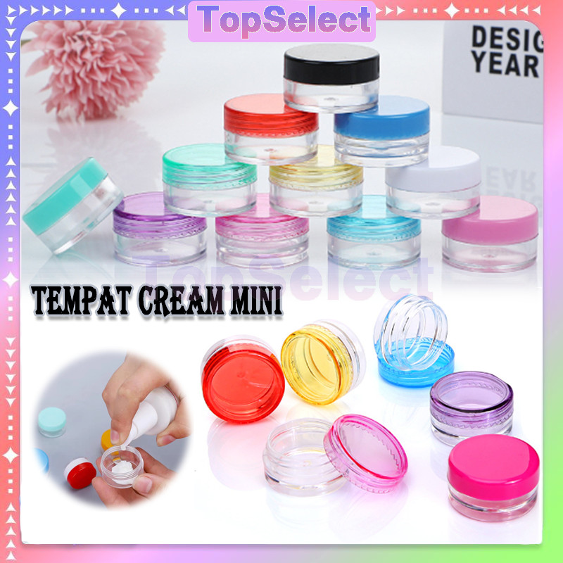 14pcs Wadah Cream Pot Jar  Bulat / Pot Tempat Cream Kosmetik/Wadah Krim Wajah / Pot Cream Bulat/Temp