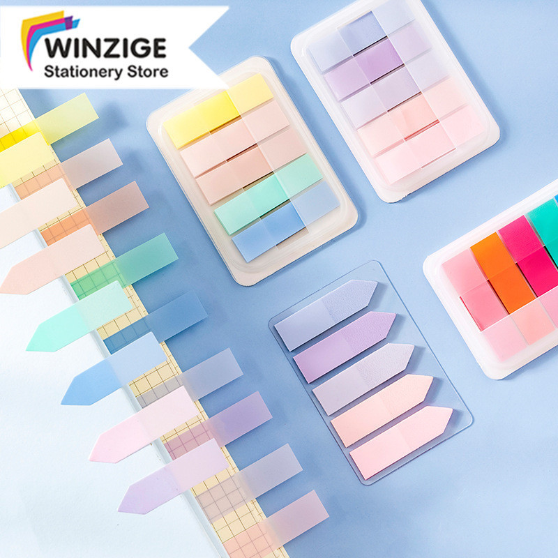 

SURABAYA Winzige Index Mark Penanda Pembatas Lucu Transparan Sticky Tab Sticky Notes Aesthetic Alat Tulis