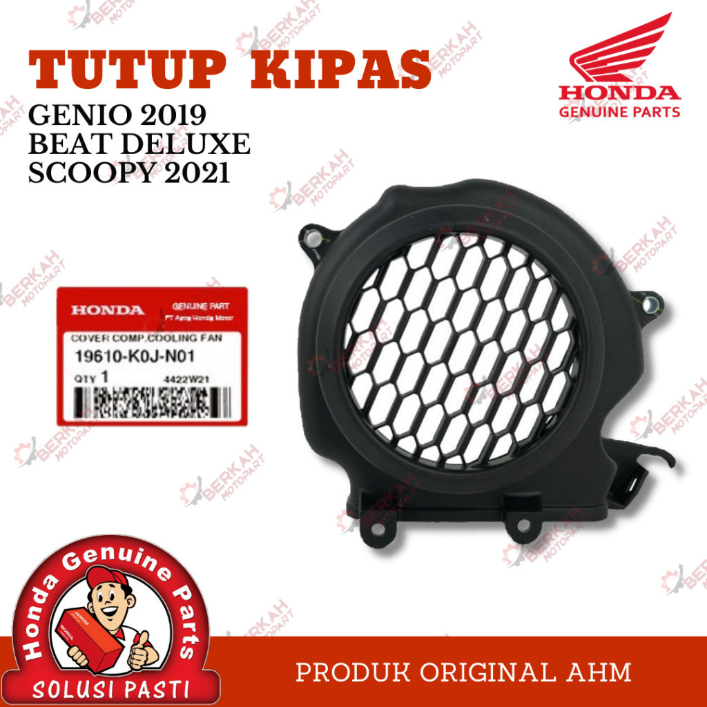 19610-K0J-N01 Cover Koper Kaper Tutup Kipas Comp Fan Beat Deluxe K1A Genio 2019 Scoopy K2F Original 