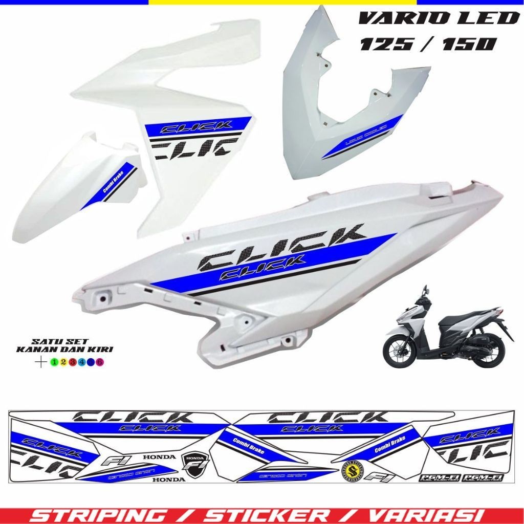 VARIASI STRIPING STIKER VARIASI LIS MOTOR VARIO LED 125 FI / STIKER VARIO 150 LIS MOTOR