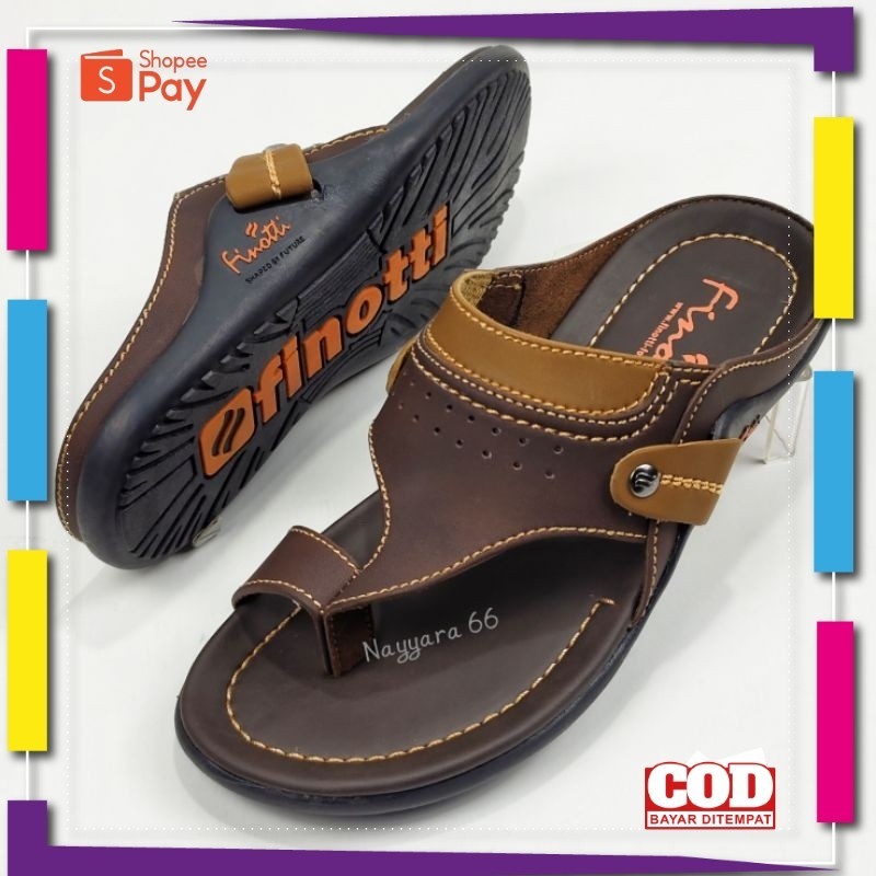 [PREMIUM ORIGINAL] FINOTTI BPZ 11 SANDAL CASUAL PRIA SANDAL KULIT SANDAL FINOTTI ORIGINAL