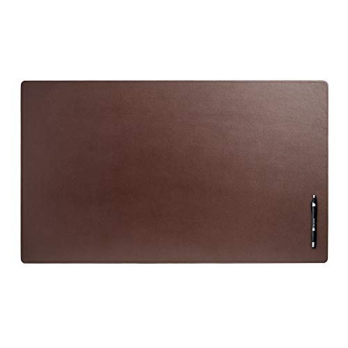 

TERLARIS! Dacasso Classic Leather Mat Desk pad, 34 x 20, Chocolate Brown