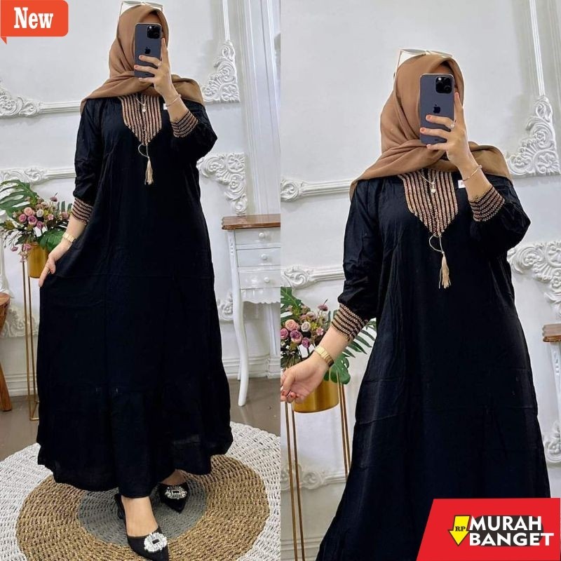 gamis kekinian tahun 2024 Gamis Renda Sultan Rayon Premium Gamis Sultan Mewah Terbaru 2024