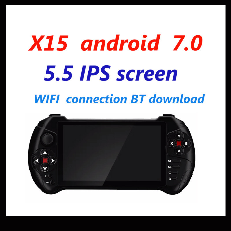 Powkiddy X15 Android Portable Game Console 5.5 Inch Vintage Birthday Gift Quad Core 2G Suitable For 