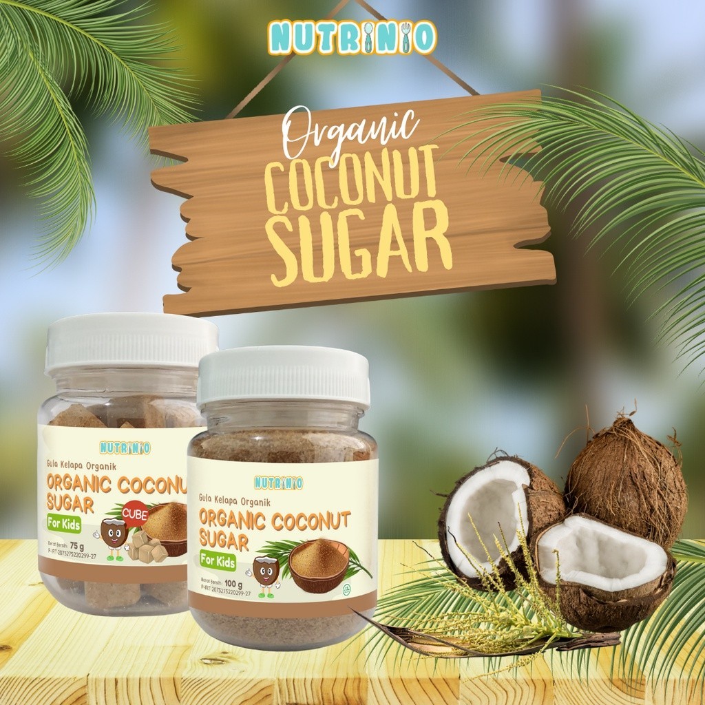 

Gula Sehat MPASI / Gula Kelapa Organik / Organik Coconut Sugar for Kids / Gula Cube Nutrinio