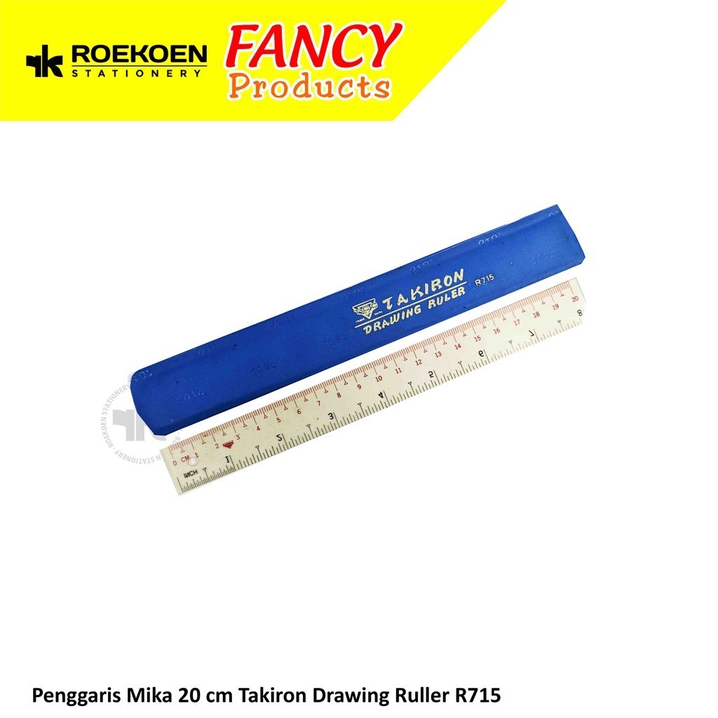 

Takiron Penggaris Plastik 20cm Polos Drawing Ruler R715