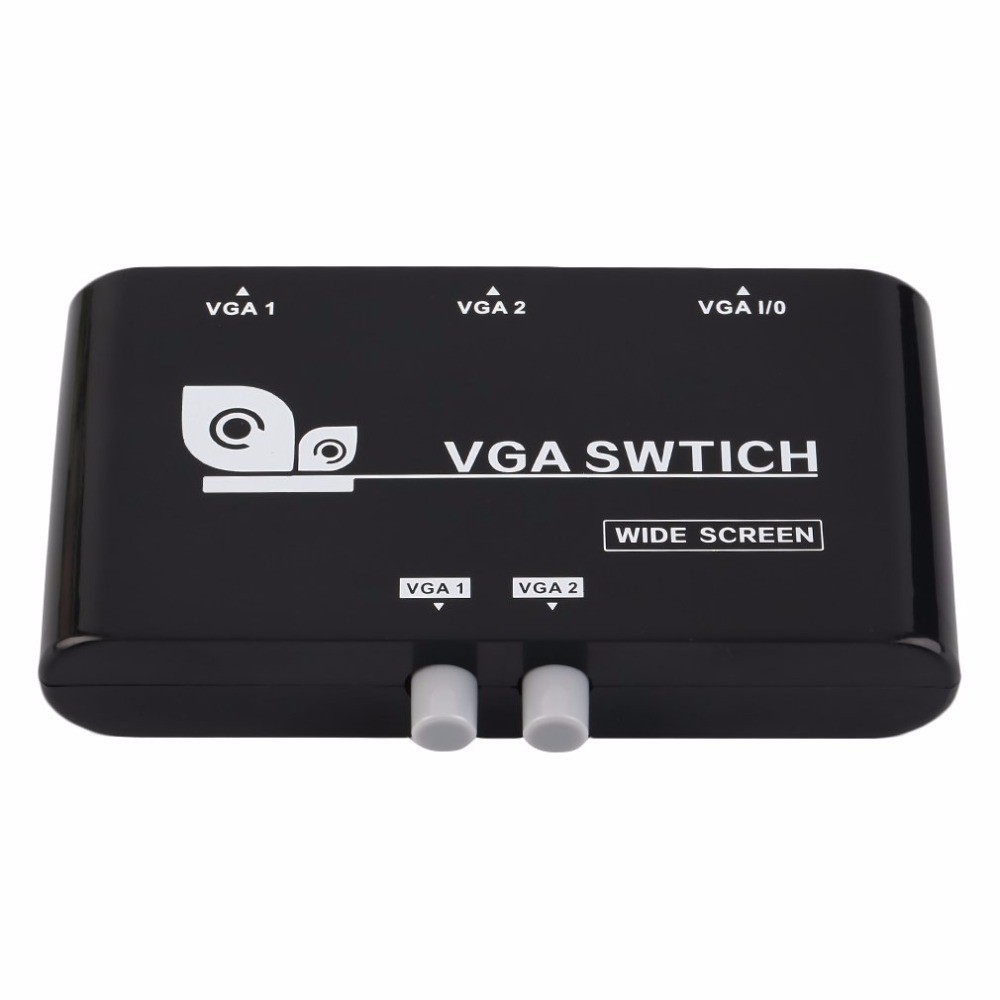 2 In 1 Out VGA Selector Box VGA Video kvm switch 2-Way Sharing Selector Switch Switcher Box For comp