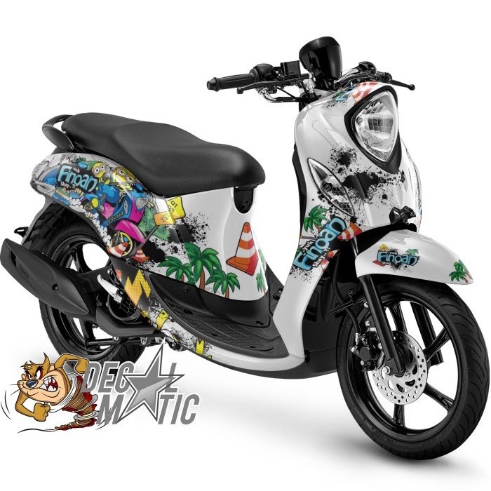 Decal Fino Full body + Stiker Dashboard Fino FI 125 Premium Grande / Karbu 115 - Finoan yuuk