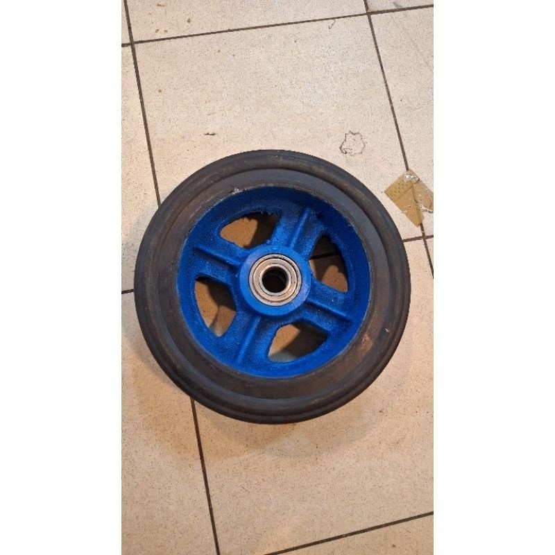 Roda Troli / Caster Wheel / Roda Lori / Troli 10 inch Jari Jari Besi