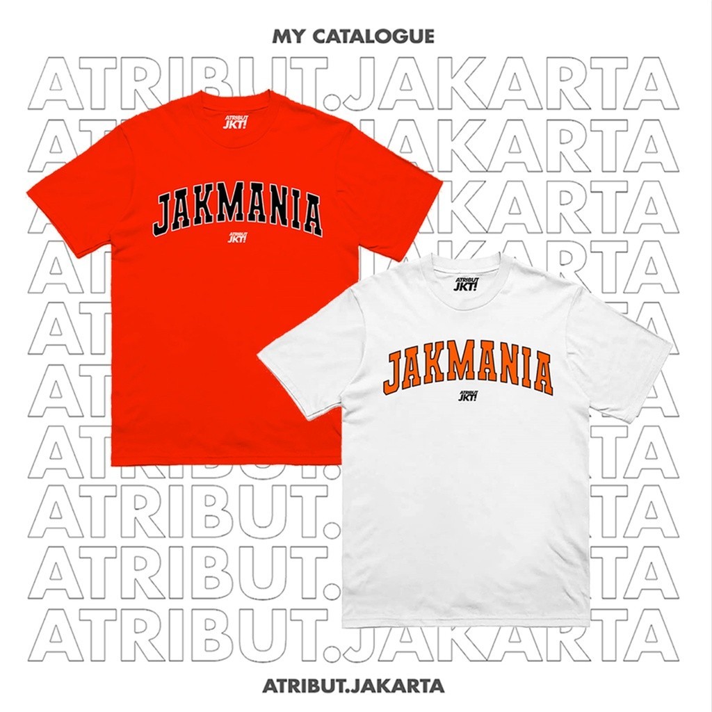 Tshirt Kaos Jakmania - The Jack Garis Keras - Kaos Persija Jakarta - Macan Kemayoran - Kaos Paling L