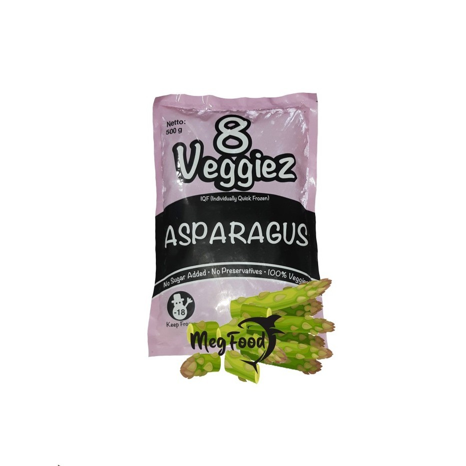 

Asparagus 8 Veggiez 500 Gr Asparagus Frozen IQF