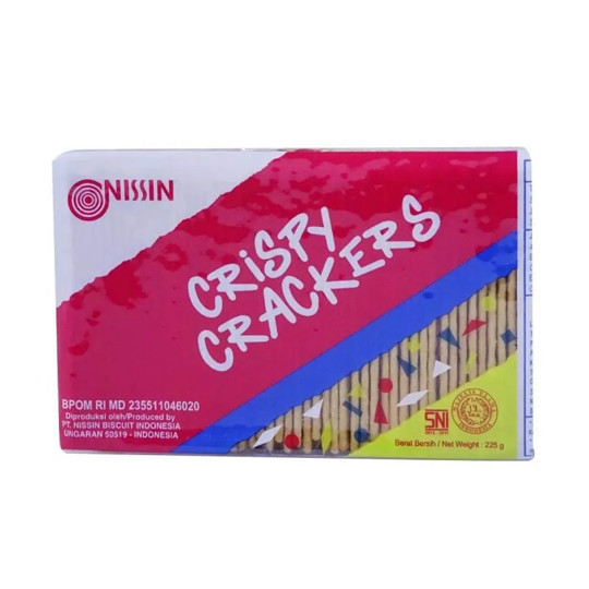 

Nissin Crispy Crackers 225g Cemilan Murah dan Enak