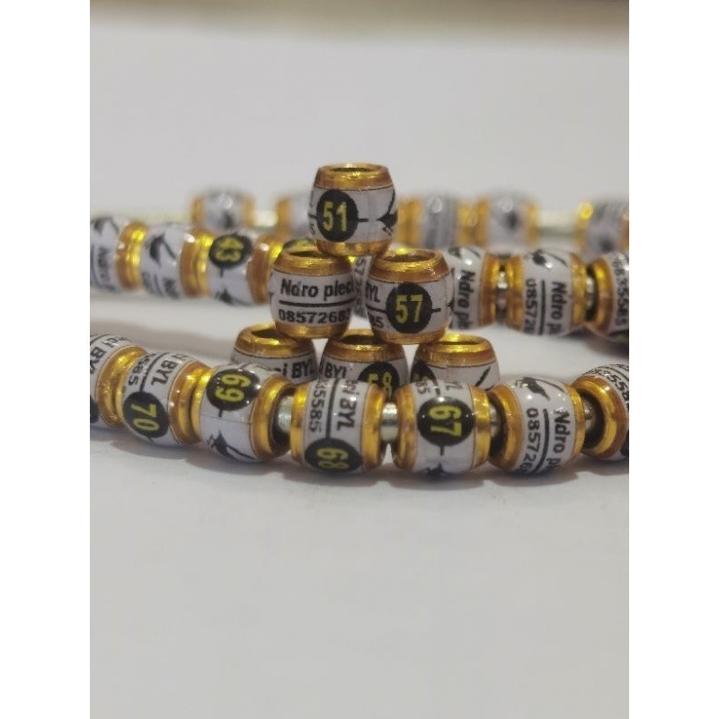 RING BURUNG pleci konin blacktroat emje zebra ukuran lubang 2.5mm