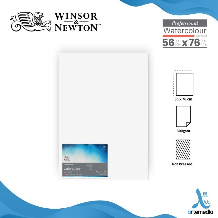 

promo ✨ -Kertas Cat Air Winsor & Newton Professional 56x76cm tercolor Paper - HOT PRESSED