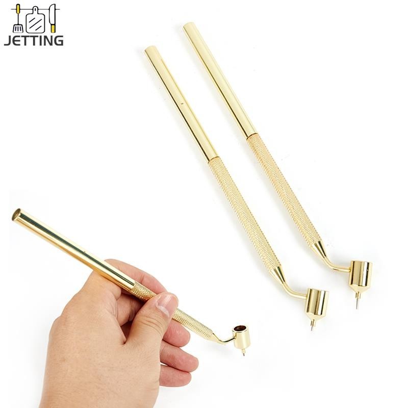 

0.5mm/0.7mm Metal Thin Line Fluid Writer Paint Smudger Liquid Writer For Tilting Precision Scale Pen Repair Touch Up Paint Pen