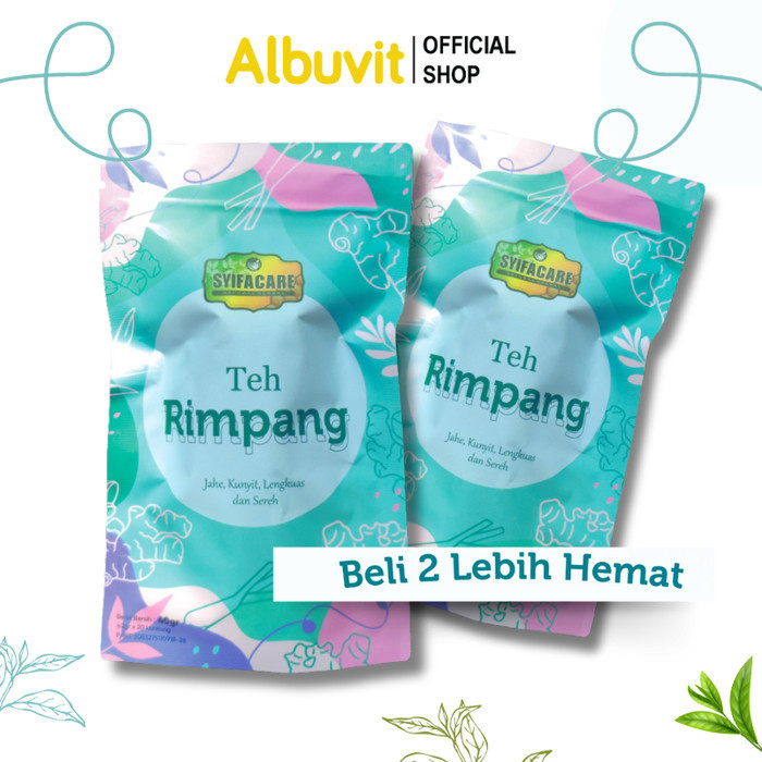 

TERJUAL Syifacare Paket Hemat 2 Pouch Teh Rimpang - Teh Celup Rempah Herbal Jahe Kunyit Sereh Lengkuas Jamu Instan Original