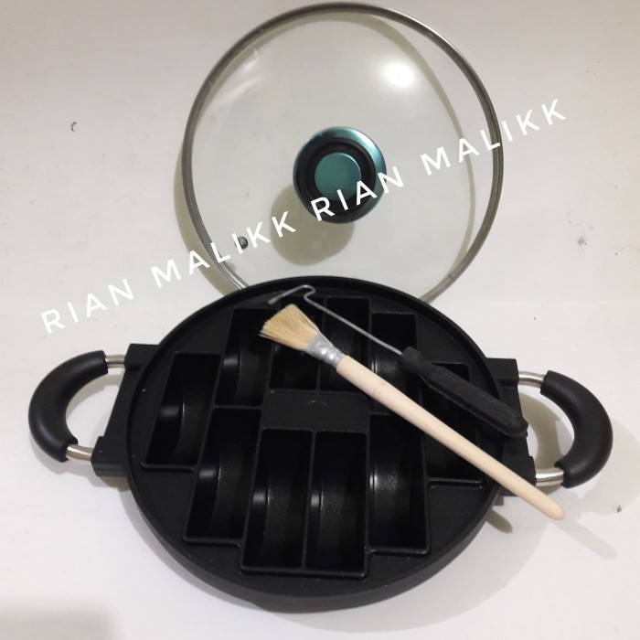 

TERJUAL Cetakan kue pukis/pancong HAPPY CALL isi 10 Lubang Bahan Teflon +Tutup