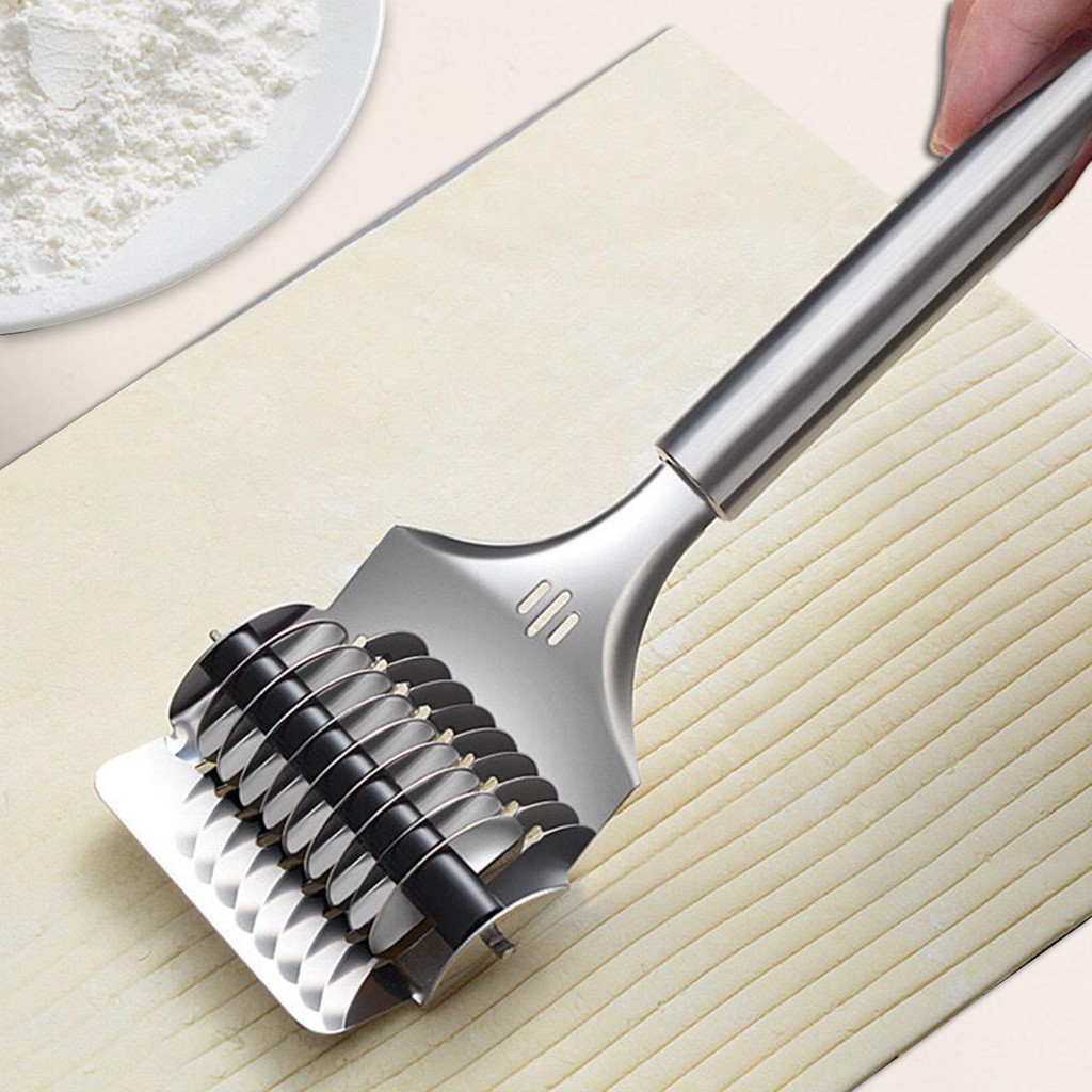 Noodle Cutter Stainless Steel Kitchen Utensils Pastry Noodle Lattice Roller