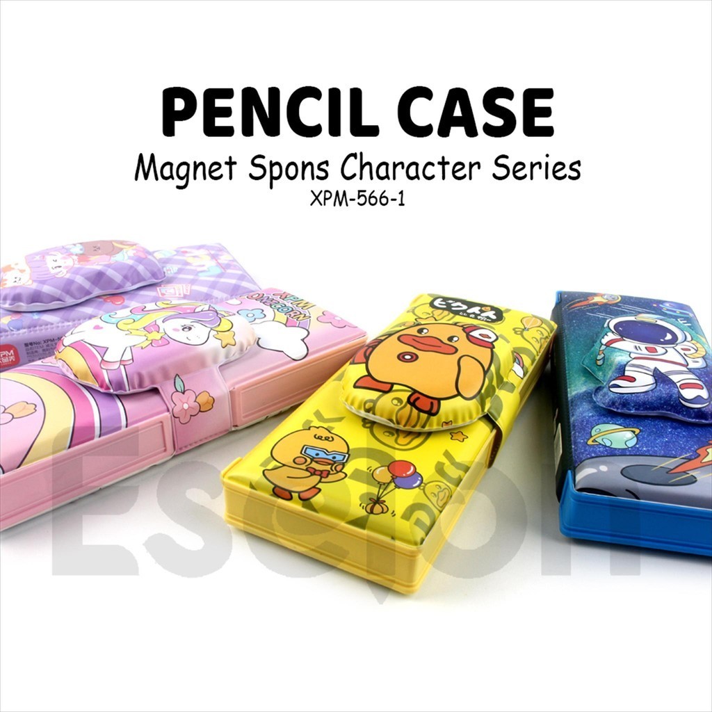 

[ES.JKT] Kotak Pensil Magnet SPONS CLIP Karakter / Tempat Pensil XPM-566-1